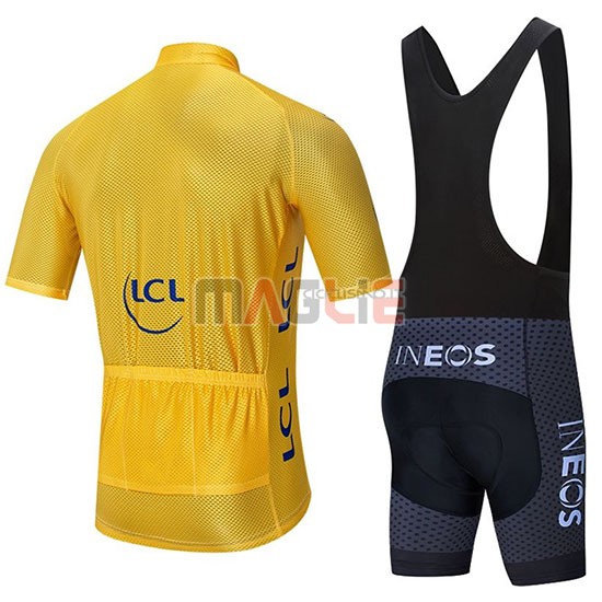 Maglia Ineos Manica Corta 2020 Giallo Nero